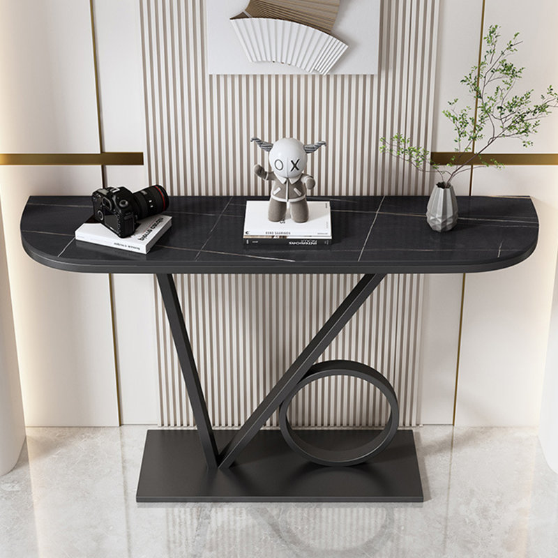 Console, Noir, Noir, H 31,5 po x l 63 po x P 11,8 po