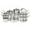 Viking 3-Ply 17 Piece Stainless Steel Cookware Set