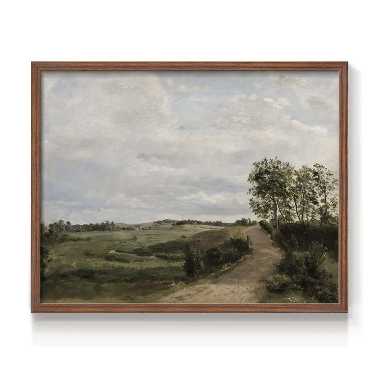 Paysages rétro - DCCCLXVII - Reproduction encadrée - Restickable, H 8 po x l 10 po