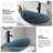 Wade Logan® Beyo 21'' Tempered Glass Oval Bathroom Sink with Faucet-91060599-105286702