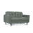 Bove 59" Faux Leather Square Arm Loveseat-534310089