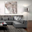  «Elephant Grooves 2» par Annie Warren, art mural en verre acrylique, 36 po x 36 po-1242056994