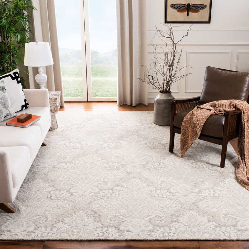 Tapis ikat en laine et coton touffeté à la main Hactive, Rectangle de 5 pi x 8 pi