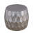 Modern Contemporary Round Aluminum Material 32" Coffee Table, Farmhouse Table With Glossy Diamond-Patterned Base-2086942269