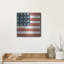 Red Barrel Studio® «Americana Quilt 4» par David Carter, art mural en métal brun-2128661458
