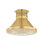 Highclere Flush Mount in Aged Brass and Off-White by Mark D. Sikes
