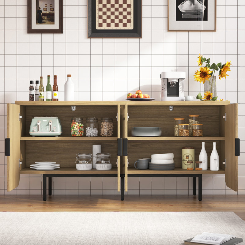 Buffet 63 "à 4 portes avec tablettes réglables
