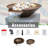 20" Round Garden Water Bowl, Stainless Steel Spilling Water Feature for Outdoor Ponds, and Other Landscaped Areas (Antique Brown Coated)