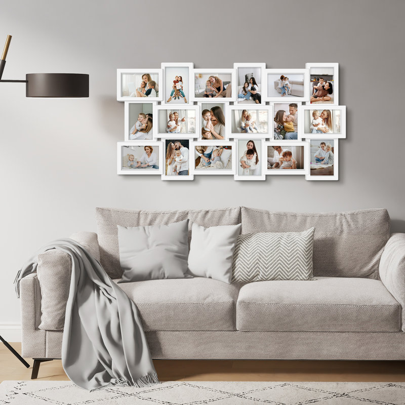 Cadre photo mural à suspendre, White