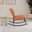 Petite chaise berçante rembourrée-1452003480