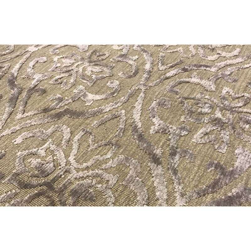 Wool Moroccan Area Rug in Gold