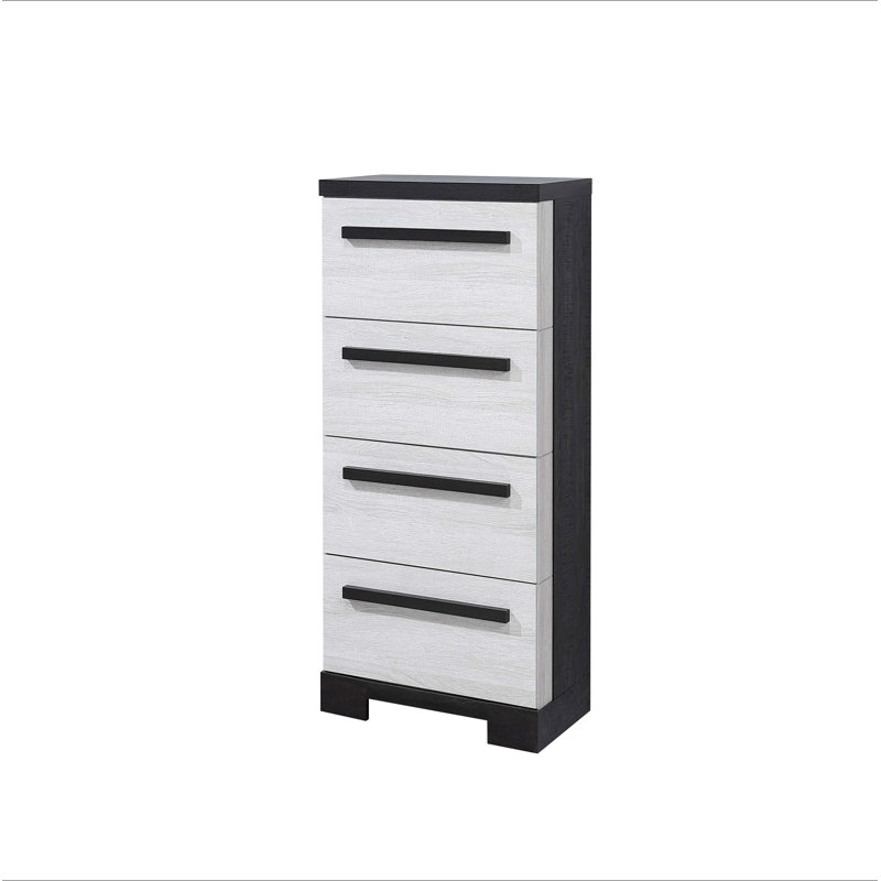 Mobilier de chambre à coucher 1Pc, Noir / blanc