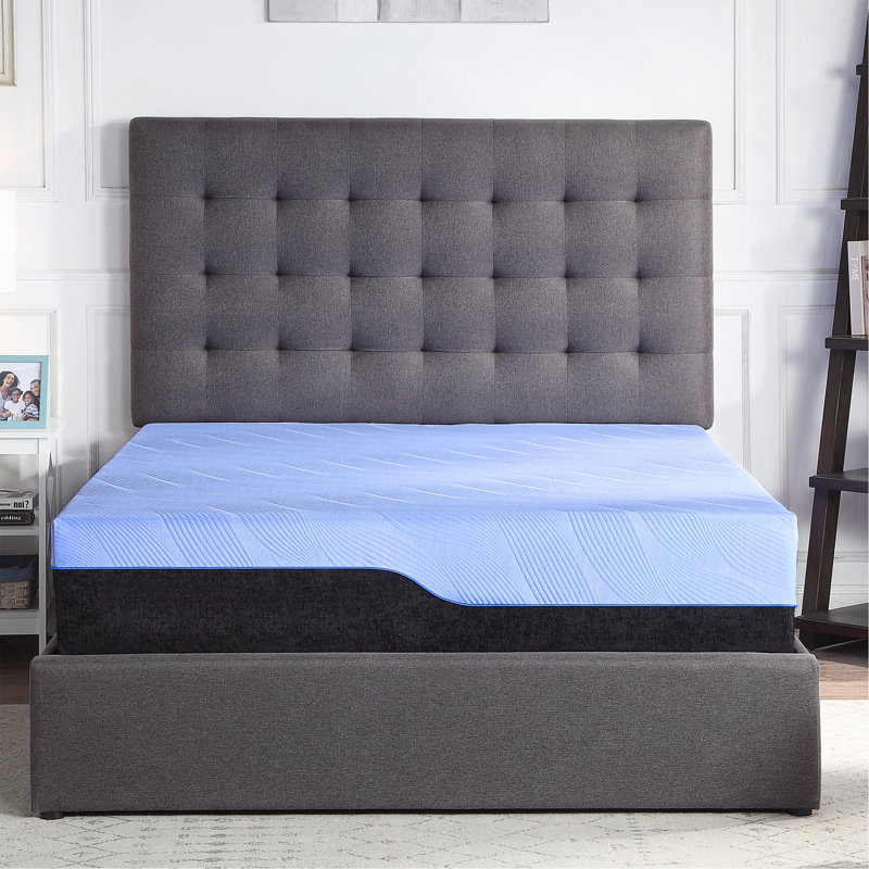 Refresh 12 Inch Hybrid Cooling Fast Responding Latex Foam And Coil Adult Mattress, King
