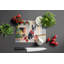 Boston Terrier Cozy Christmas Glass Cutting Board Large