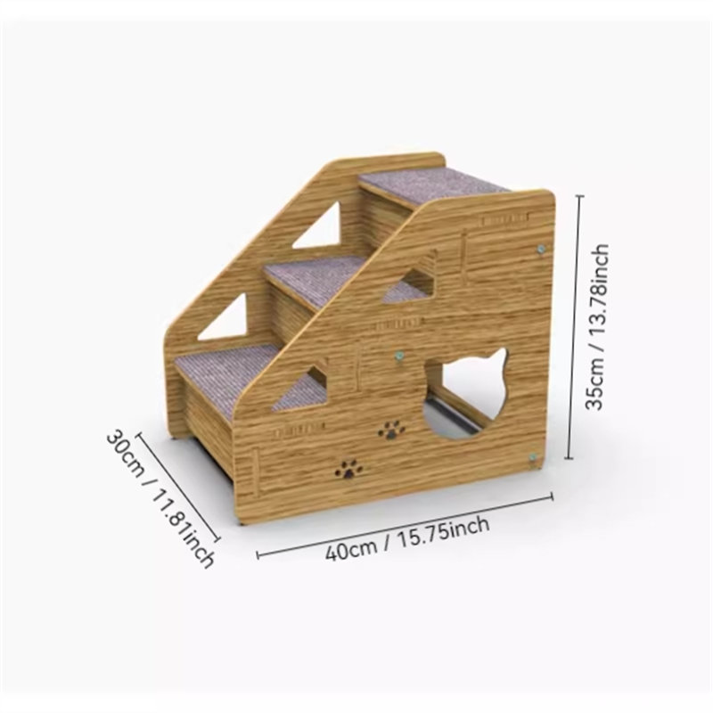 Escalier pour animaux en bois