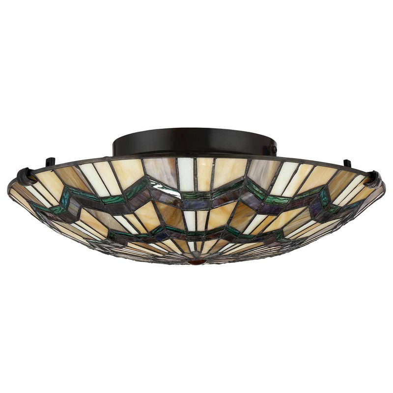 Rio Glass Semi Flush Mount