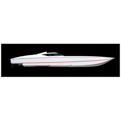 Speed Boat Stripe Print by Mat Sanders