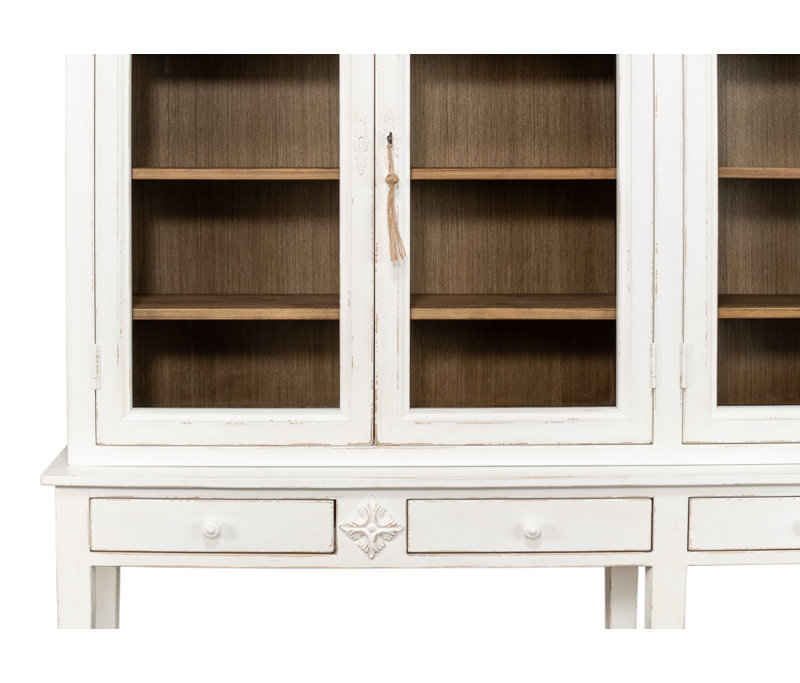 Wilkesville Solid Wood China Cabinet, White
