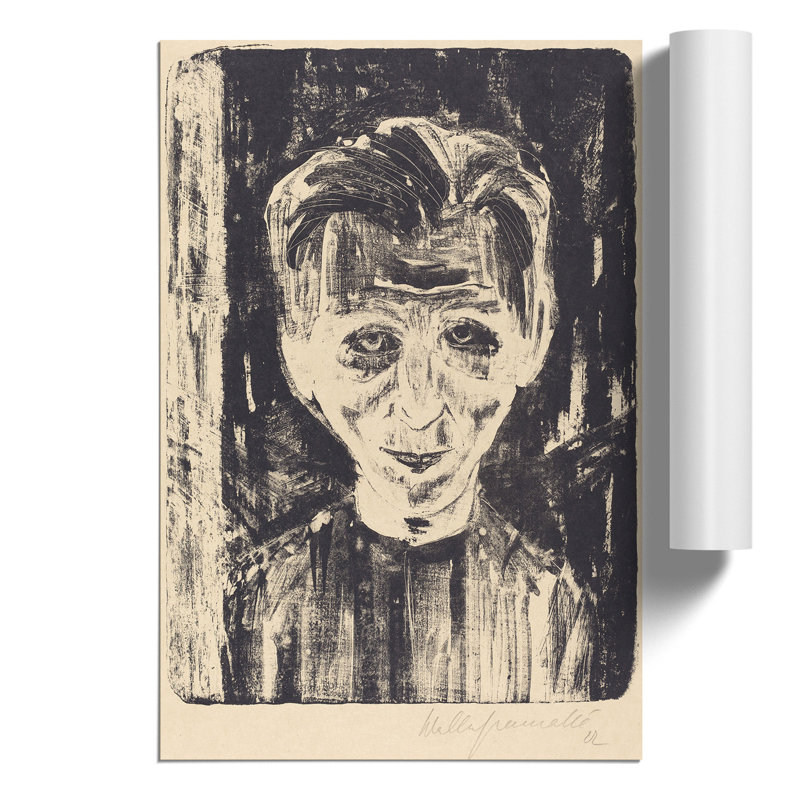 Self Portrait by Walter Gramatte - Frameless Print, 59cm H x 42cm W x 0.1cm D