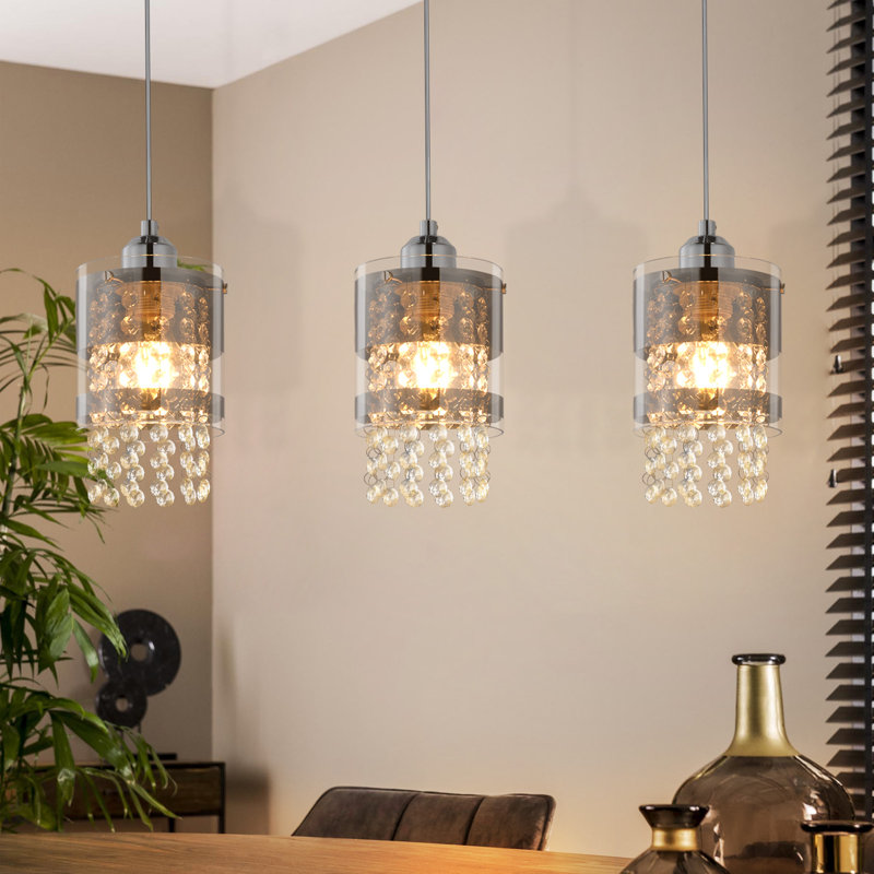 Rosdorf Park 1-Light Crystal Drum Pendant