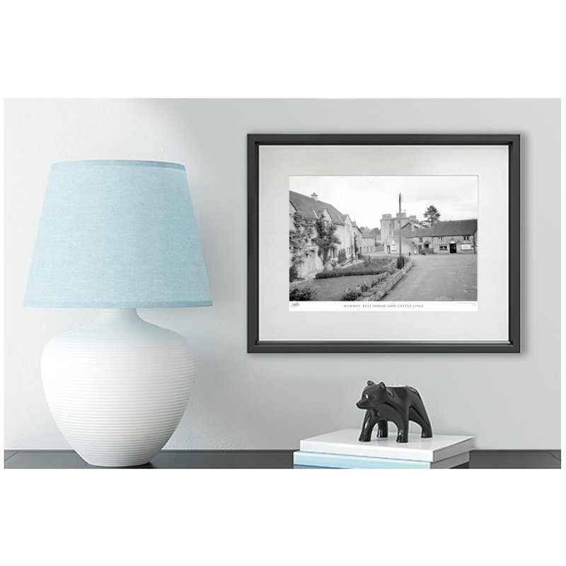 Nunney, Bell House And Castle C1960 - Single Picture Frame Print, 28cm H x 36cm W x 2.3cm D