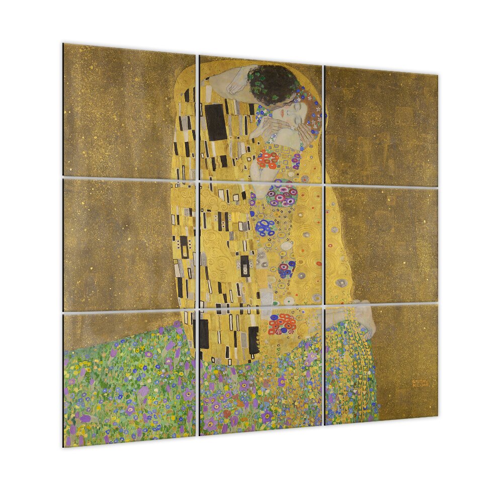 9-tlg. Poster-Set Der Kuss von Gustav Klimt