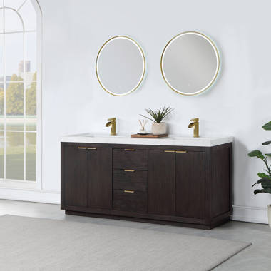 Wade Logan® Sauget 60 Double Bathroom Vanity Set, Wayfair