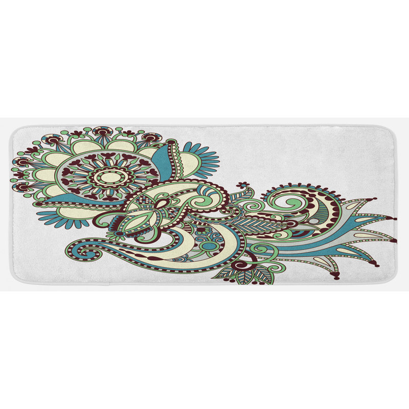 Tapis de cuisine dessiné à la main