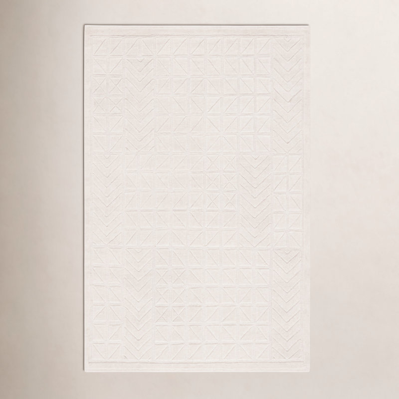 Tapis en laine et coton touffeté à la main Noni, Rectangulaire 8 pi x 10 pi