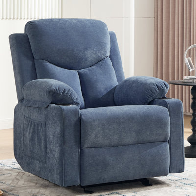 Manual Rocker Recliner Chair for Adults With Massage Funcation by Latitude Run