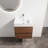 Wall-Mounted Bathroom Vanity With Resin Sink