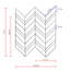Blue Oak Marble Large Chevron Mosaic-62240474