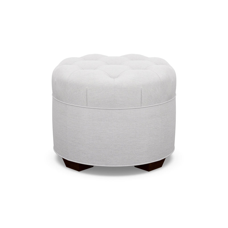 Round Ottoman, 8938-82, Walnut