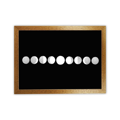 Moon Cycle Line 1 Piece Wall Art