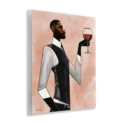 Man Toast Cheers Wall Plaque, design by Manasseh Johnson Sr