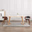 2 chaises George Oliver en bois cintré gris foncé et tissu George Oliver-1225255004