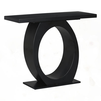 Stylish Modern Console Table with Egg-Shaped Base