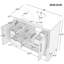Meuble-lavabo sur pied 36 po