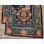 Pomegranate Design Antique Floral Geometric Blue Chinese Saddle Horse Cover Rug