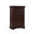 1Pc Cherry Finish Five Drawers Louis Philip Chest Solid Wood Contemporary Sleek Ample Storage-1489587526