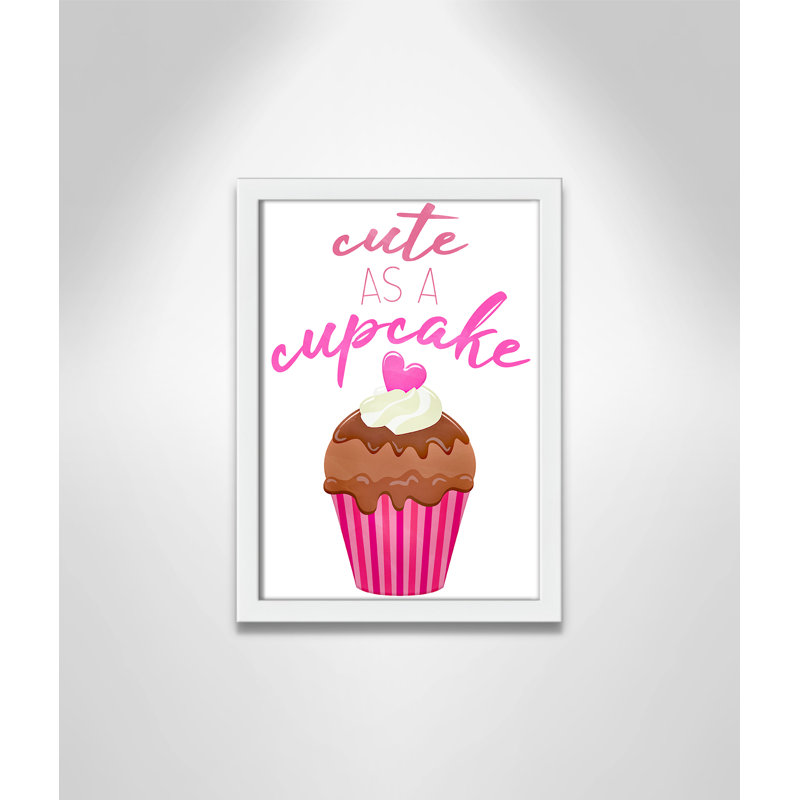 Mignon comme un petit gâteau Mignon comme un petit gâteau, H 14 po x l 11 po x P 1,19 po, Encadré de boîte blanc