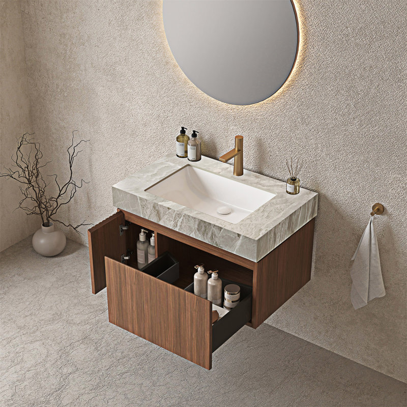 Meuble-lavabo mural avec lavabo, 30"