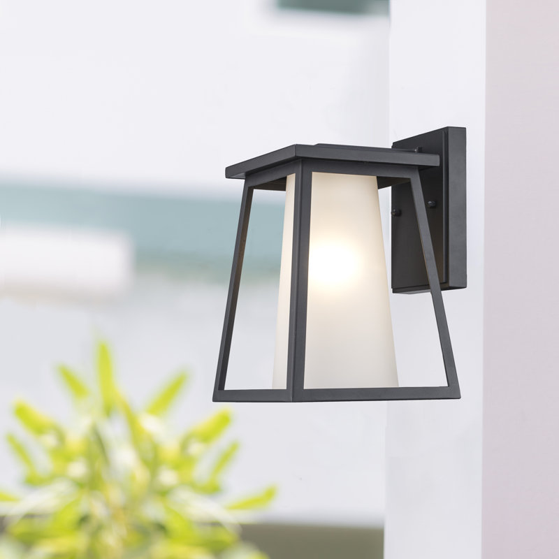 Iron Wall Light, 10.7" H x 7.3" W x 8.6" D