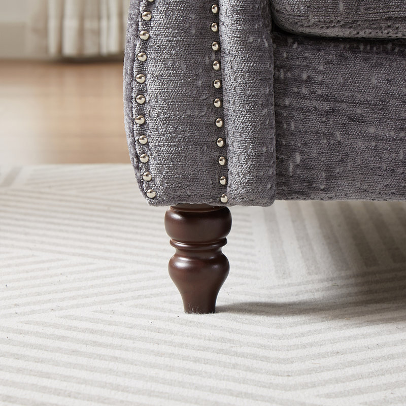 Canapé 81 po en chenille, Gris