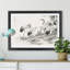 Japanese Cranes By The Bamboo by Numata Kashu - Single Picture Frame Painting-48301093-48301090