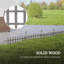 Shirely 28cm H x 243cm W Solid Wood Fence Panels Included