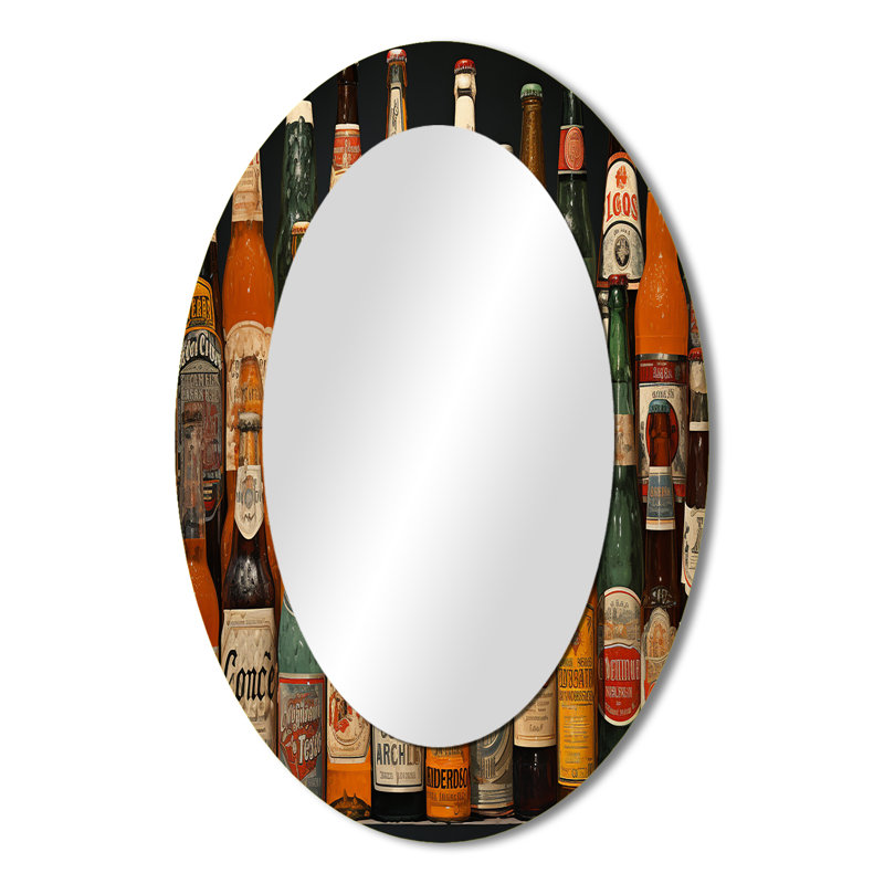 Miroir mural orange, 36 po x 24 po