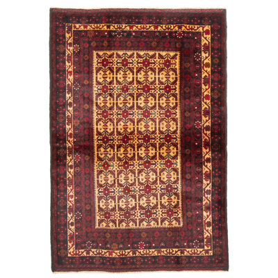Teimani Brown Rug 4'3" x 6'4"
