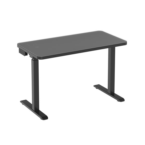 Latitude Run® Glass Tabletop Standing Deskblack | Wayfair