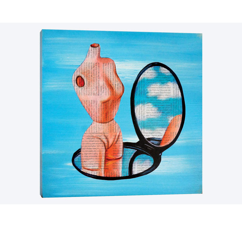 « poupée parts » par annie terrazzo, reproduction d’impression sur toile tendue, H 18 po x l 18 po x P 1,5 po, Pas de tapis
